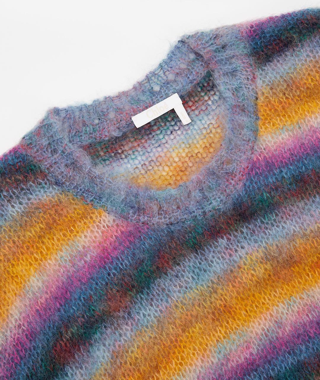 CHLOE Горчичный хлопковый джемпер / свитер, фото 3