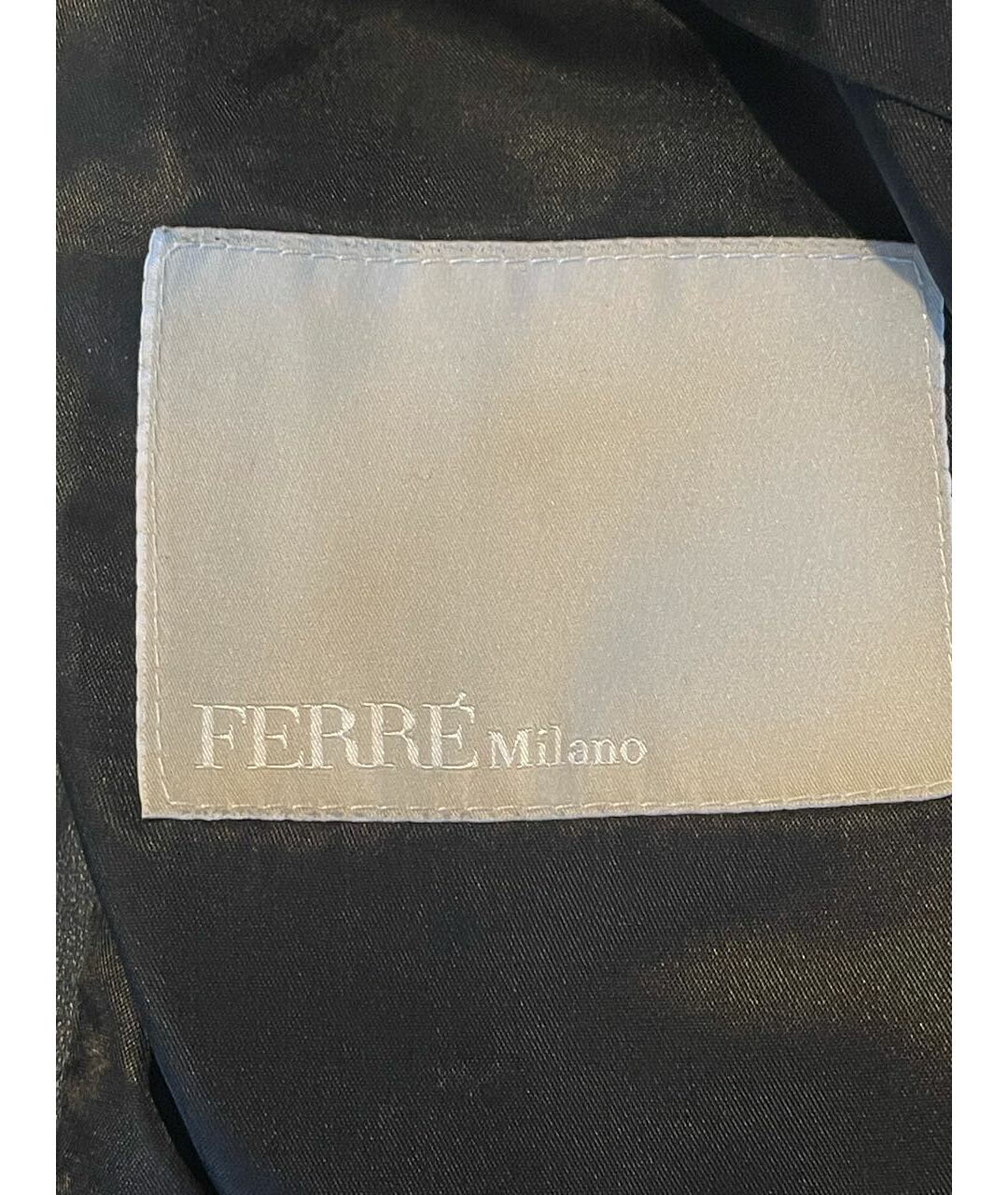 GIANFRANCO FERRE Черная кожаная куртка, фото 5