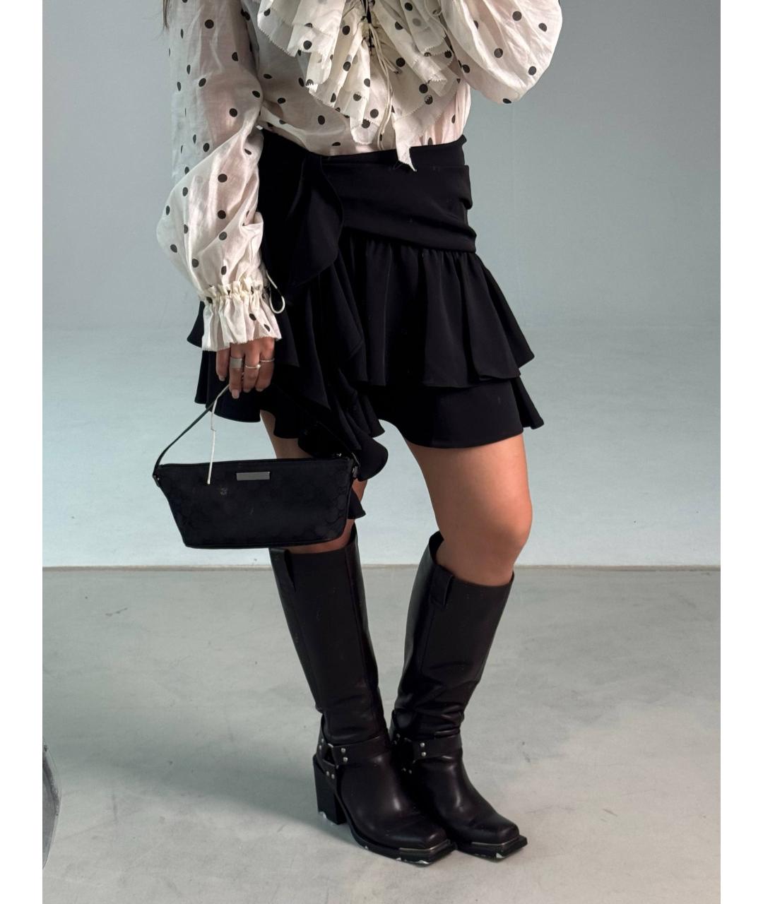 GUCCI Черная кожаная сумка с короткими ручками, фото 2