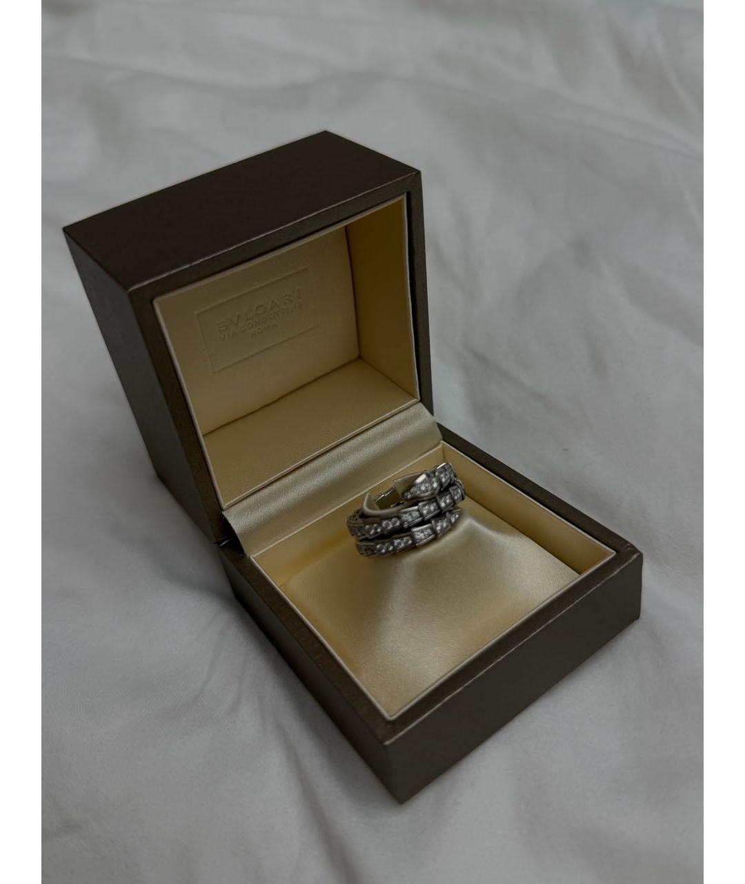 BVLGARI Серебряное кольцо из белого золота, фото 2