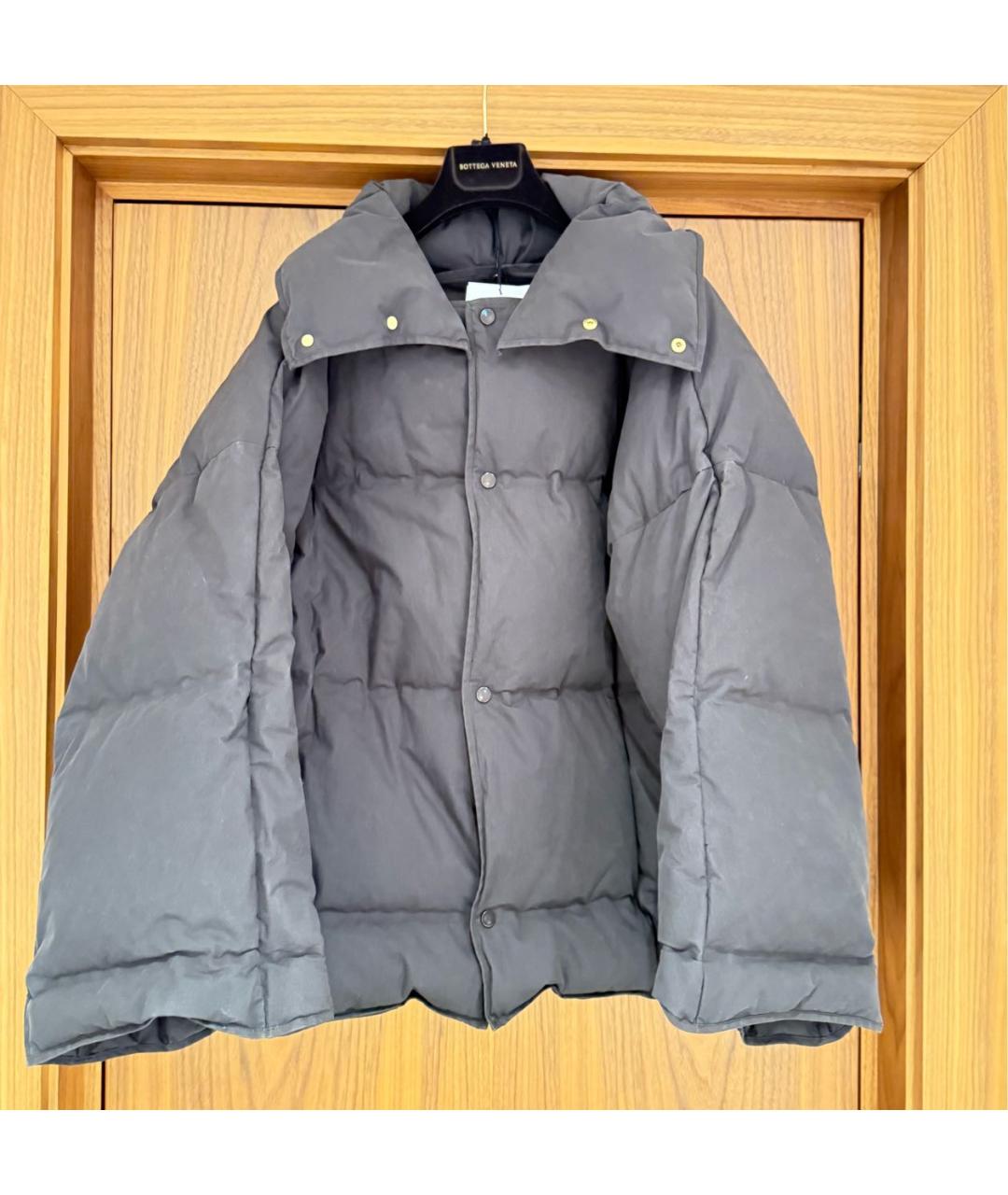 BOTTEGA VENETA Коричневый хлопковый пуховик, фото 8