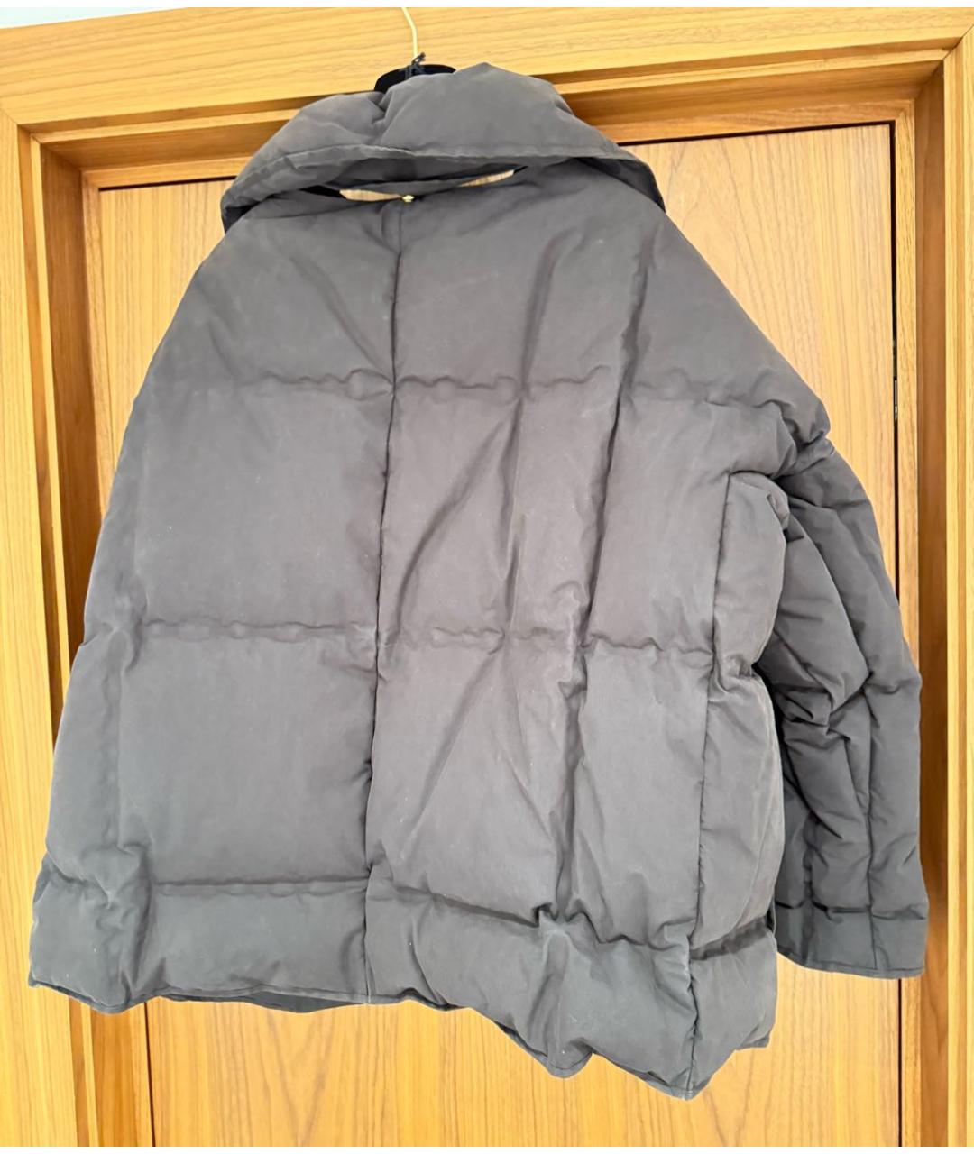 BOTTEGA VENETA Коричневый хлопковый пуховик, фото 2