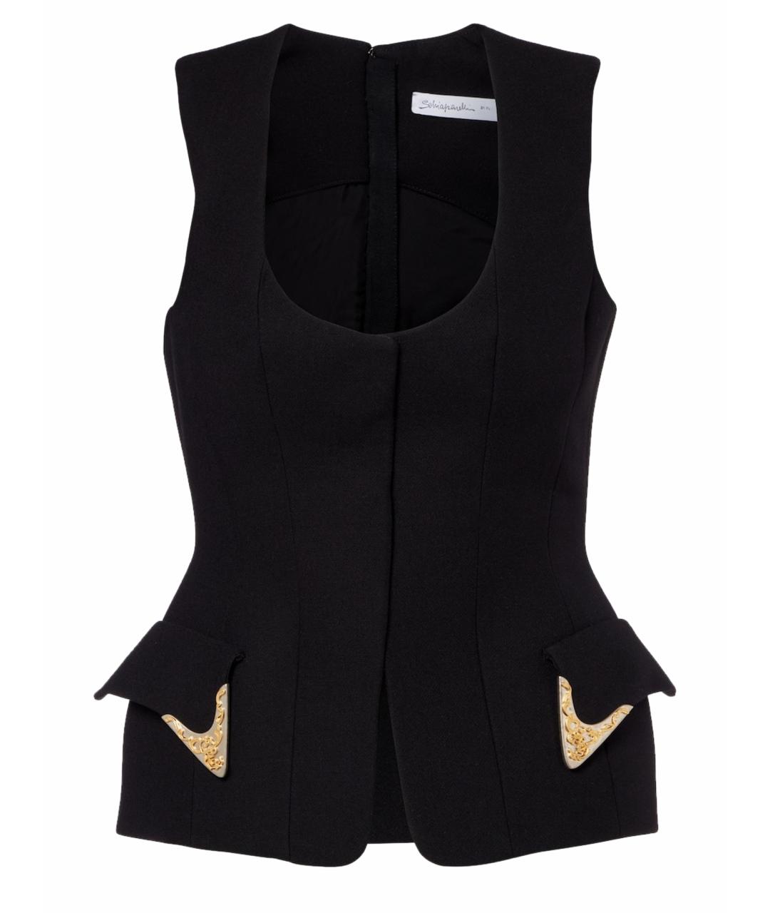 SCHIAPARELLI Черная майка, фото 1