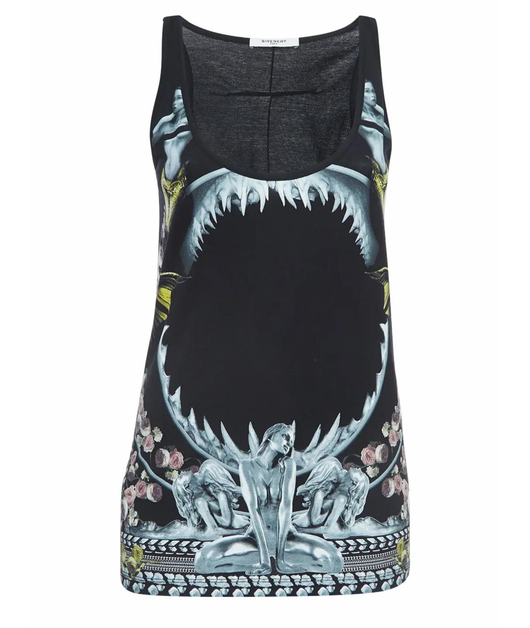 GIVENCHY Черная хлопковая майка, фото 1