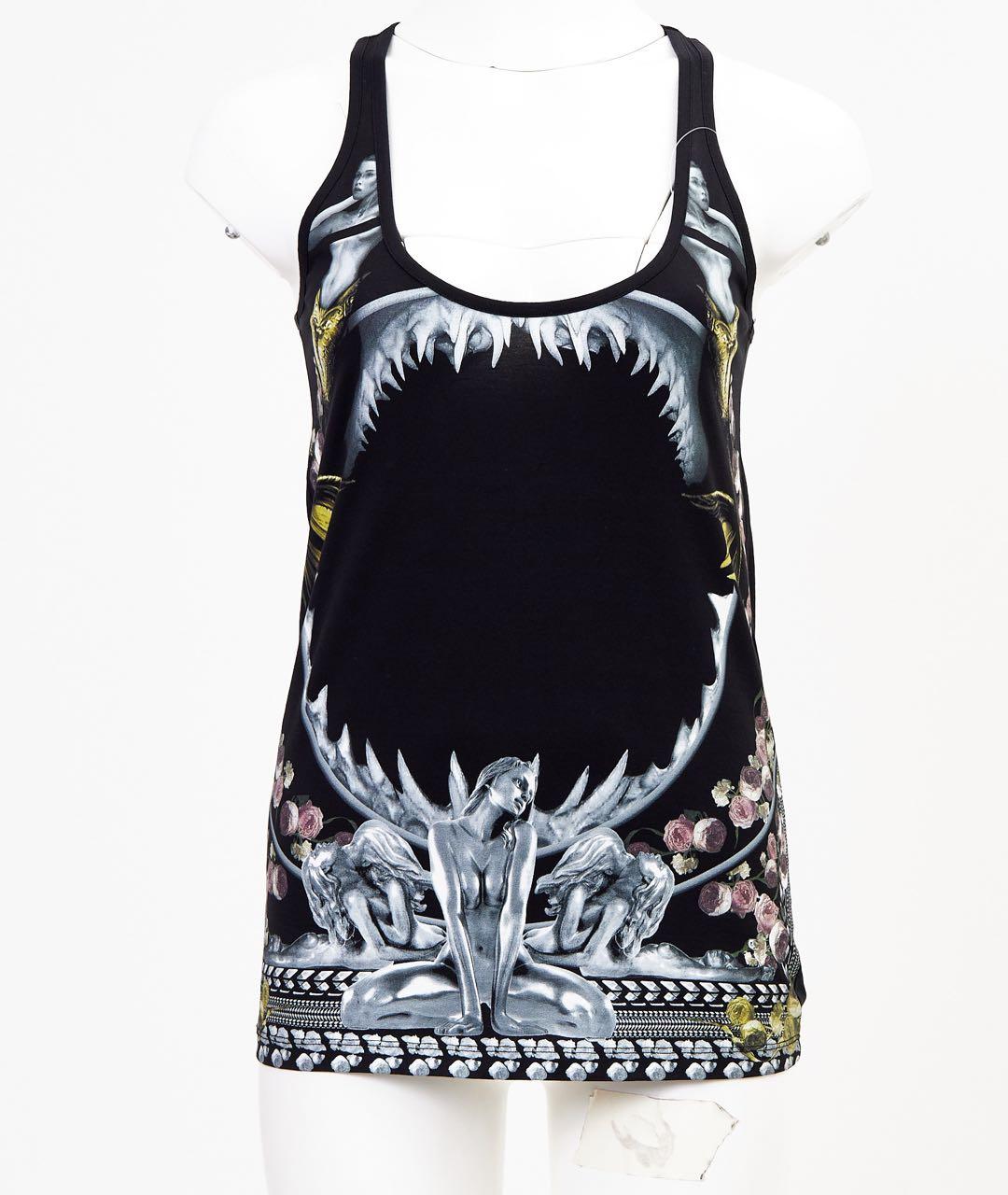 GIVENCHY Черная хлопковая майка, фото 6