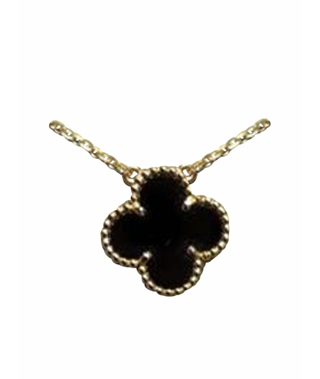 VAN CLEEF & ARPELS Черное колье из желтого золота, фото 1