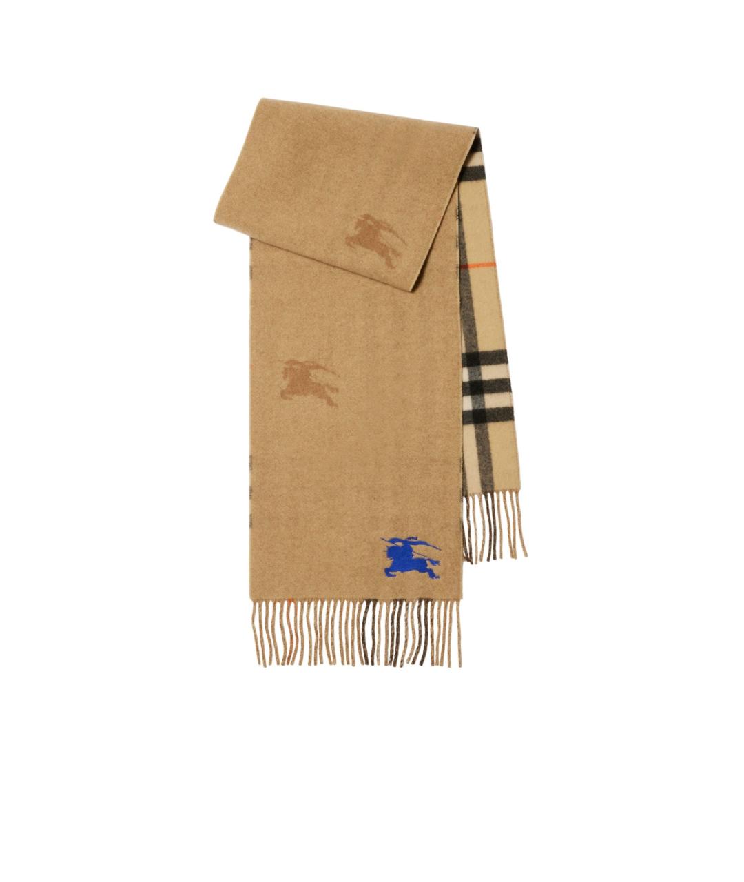 BURBERRY Желтый шарф, фото 3