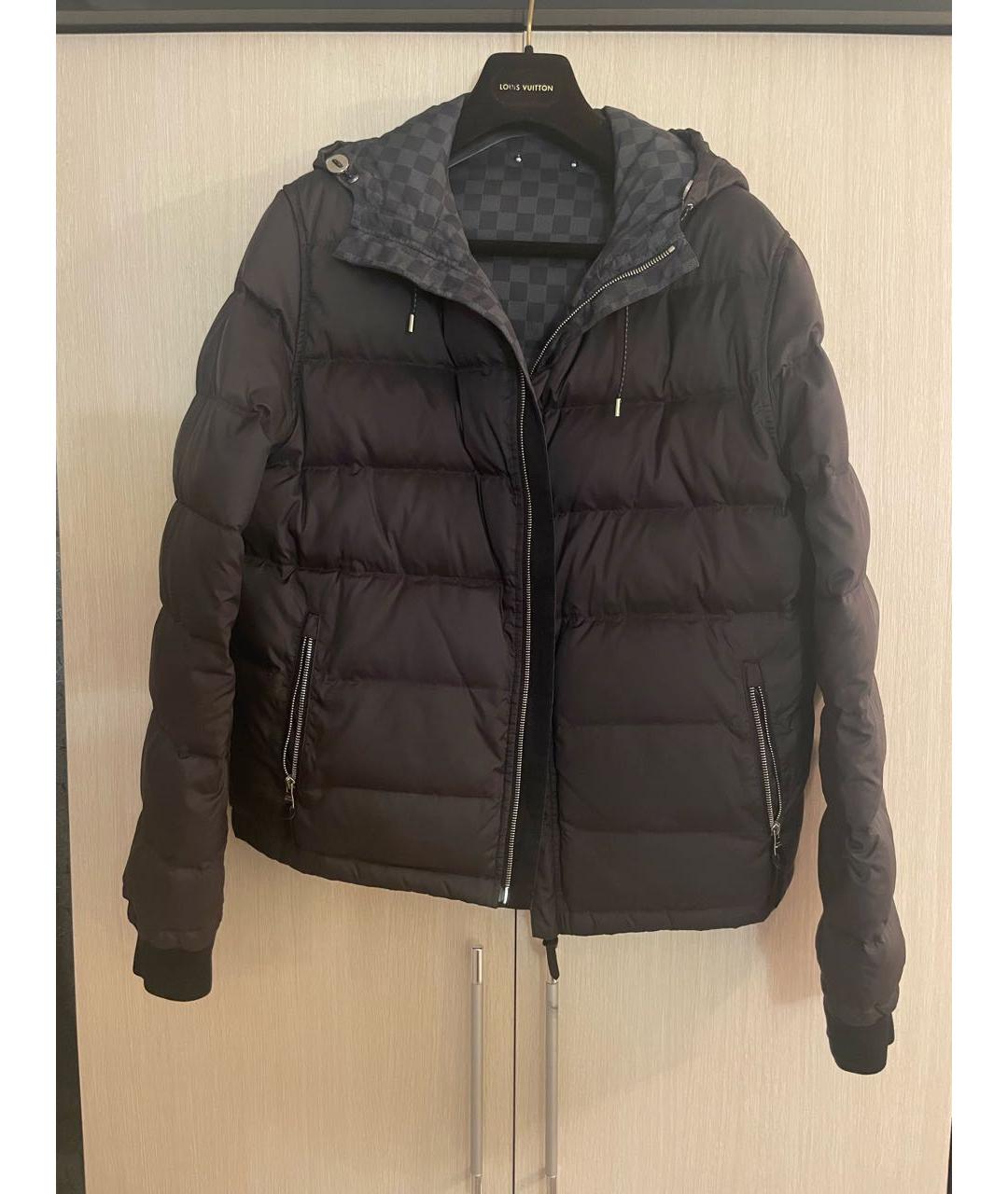 LOUIS VUITTON Серый полиэстеровый пуховик, фото 3