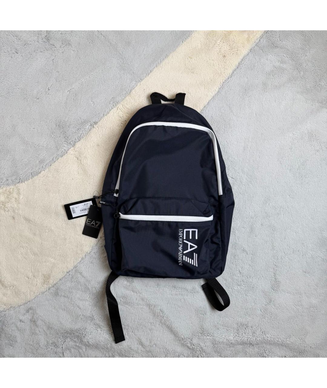 EA7 Темно-синий синтетический рюкзак, фото 2
