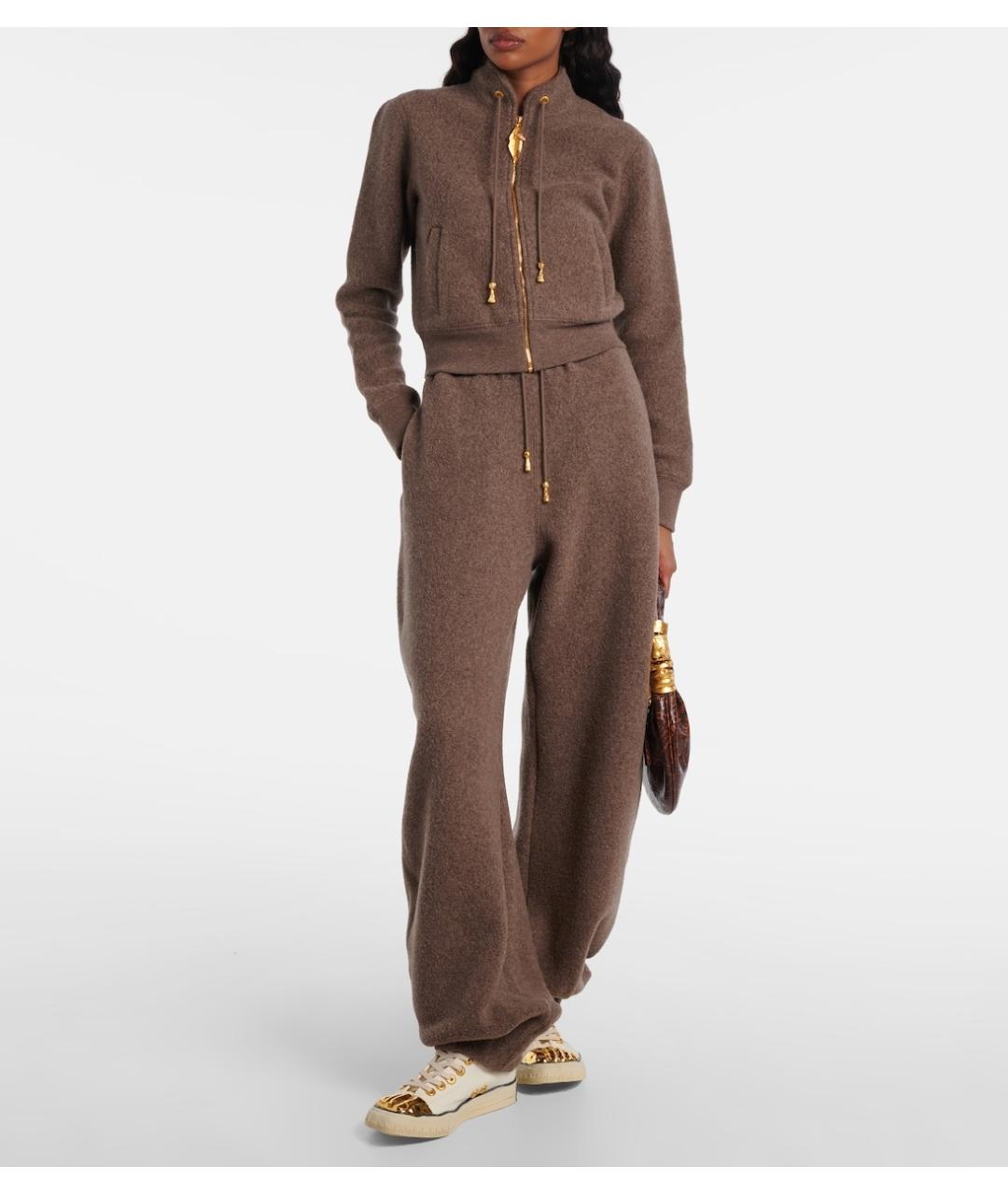 SCHIAPARELLI Коричневые шерстяные брюки широкие, фото 2