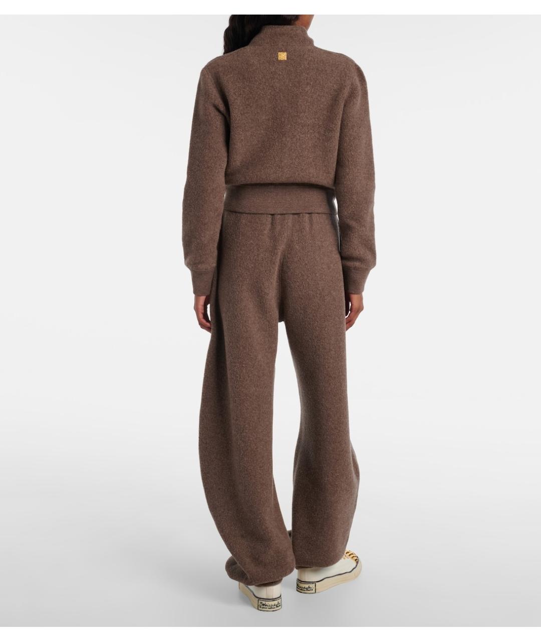 SCHIAPARELLI Коричневые шерстяные брюки широкие, фото 3