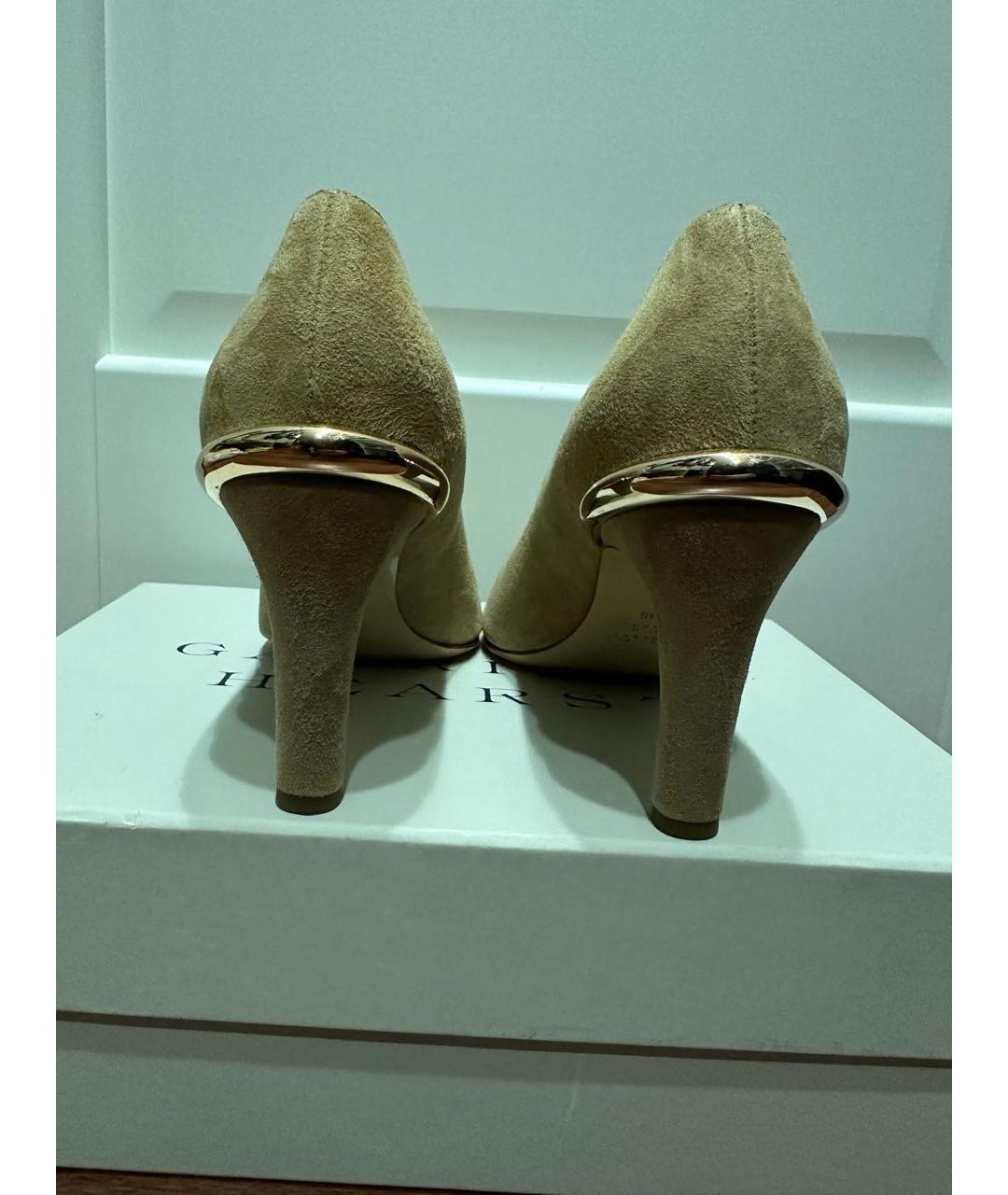 GABRIELA HEARST Бежевые замшевые туфли, фото 4