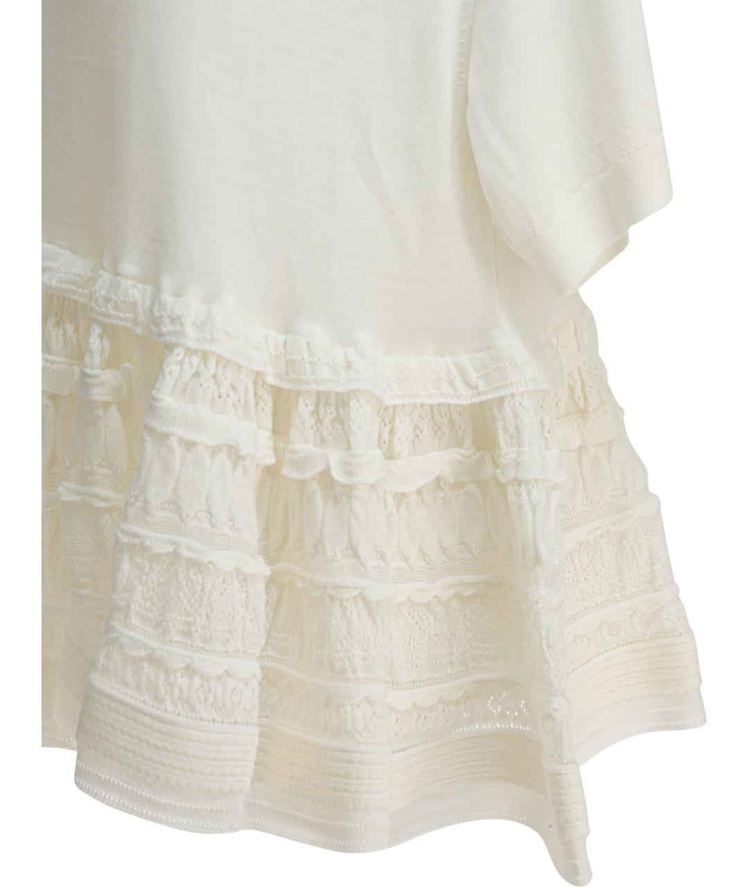 ALAIA Белый шерстяной джемпер / свитер, фото 4