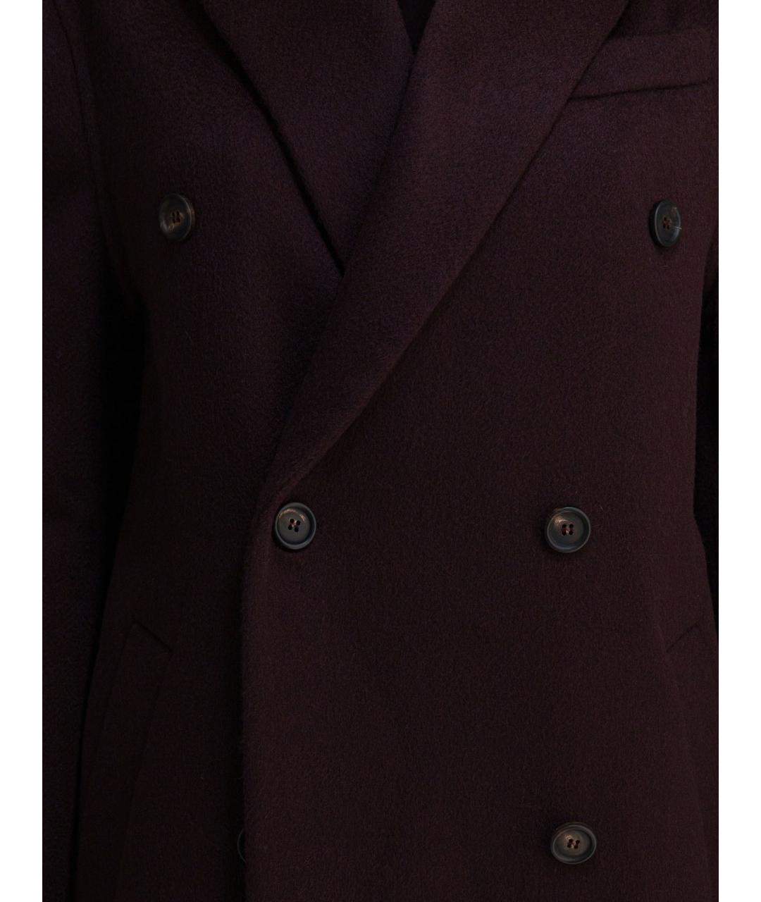 BRUNELLO CUCINELLI Бордовое кашемировое пальто, фото 3