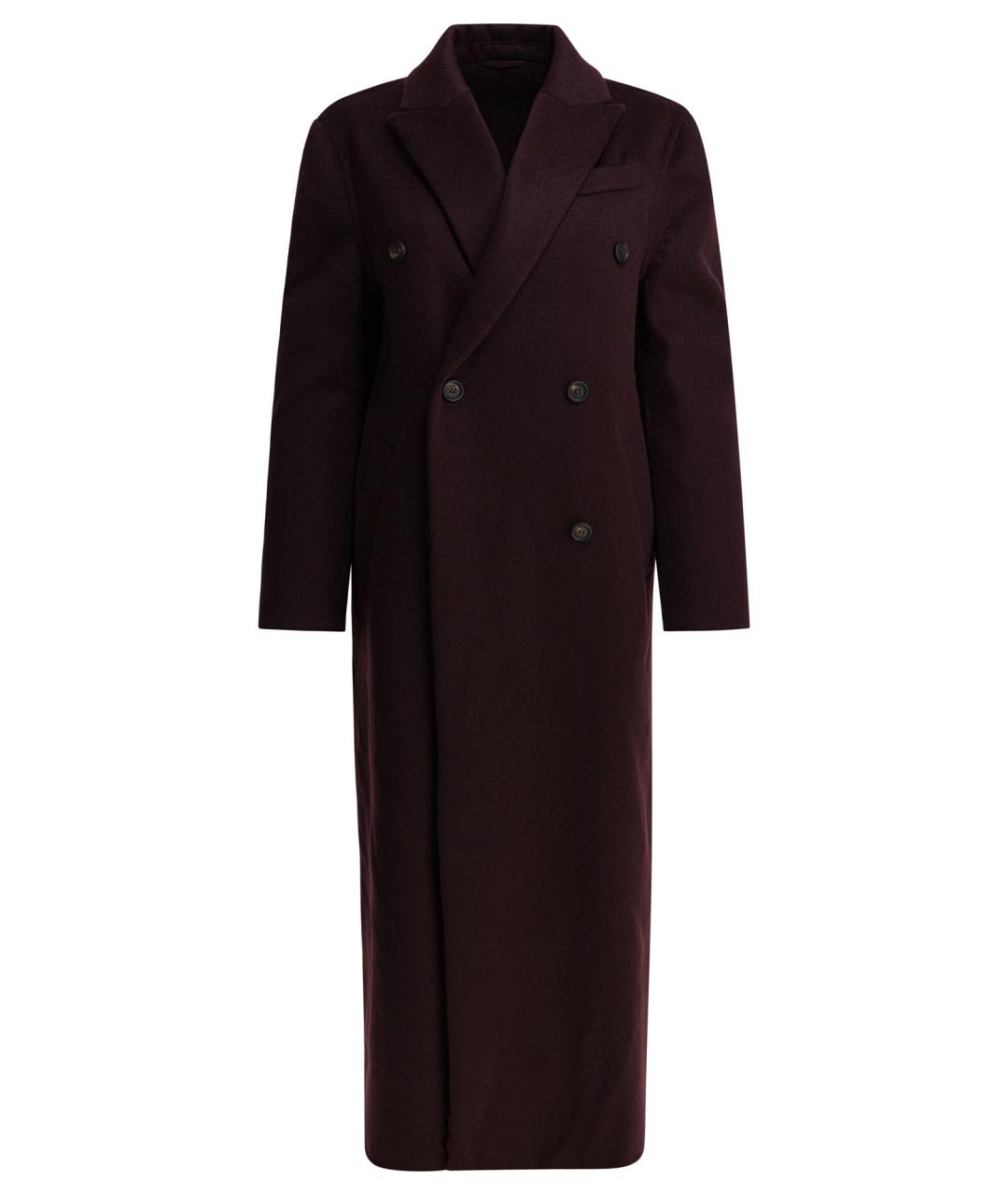 BRUNELLO CUCINELLI Бордовое кашемировое пальто, фото 1