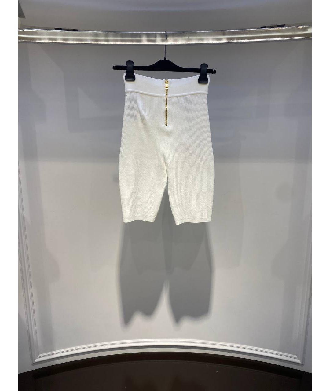 BALMAIN Белые леггинсы и велосипедки, фото 2