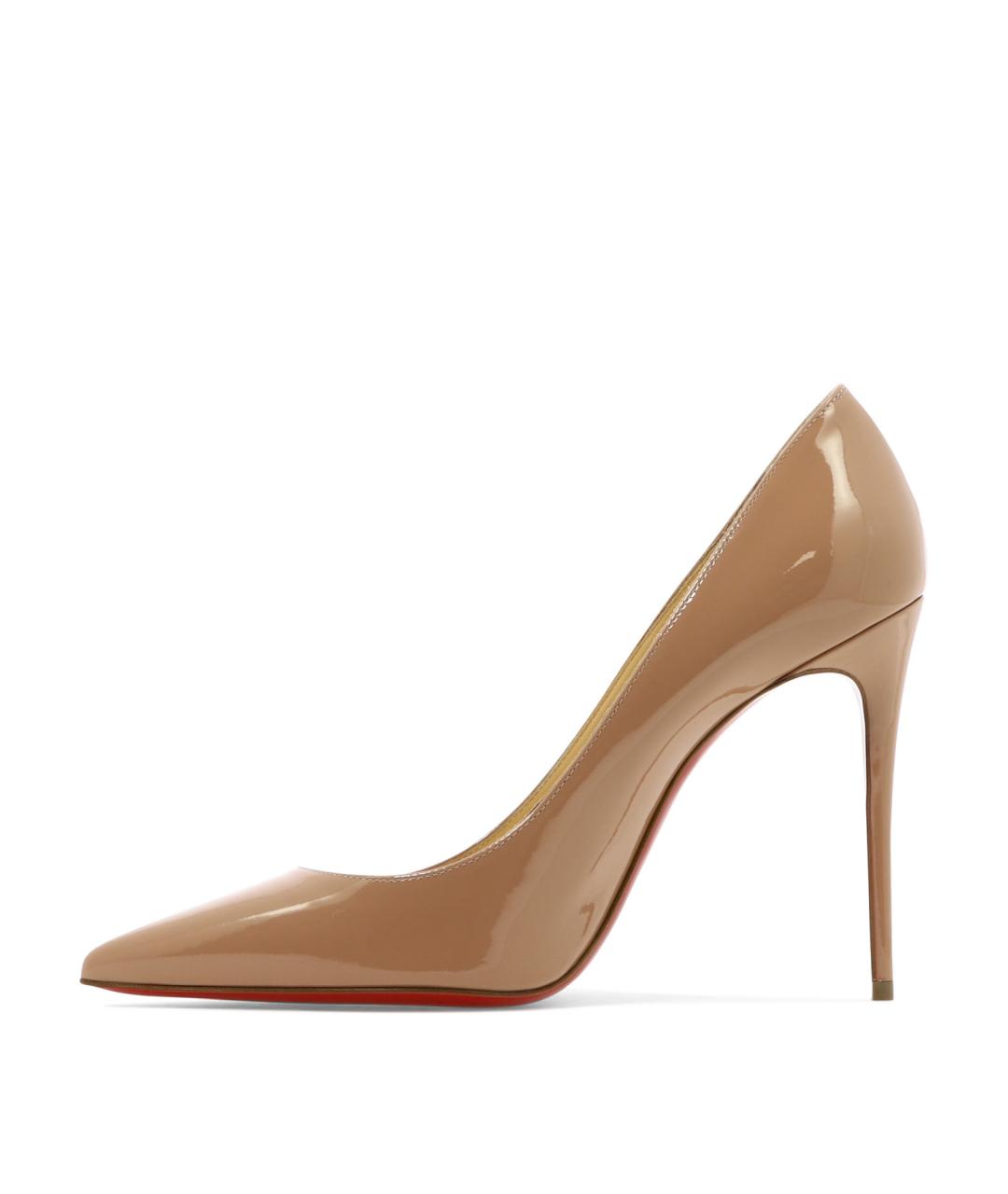 CHRISTIAN LOUBOUTIN Розовые кожаные туфли, фото 3