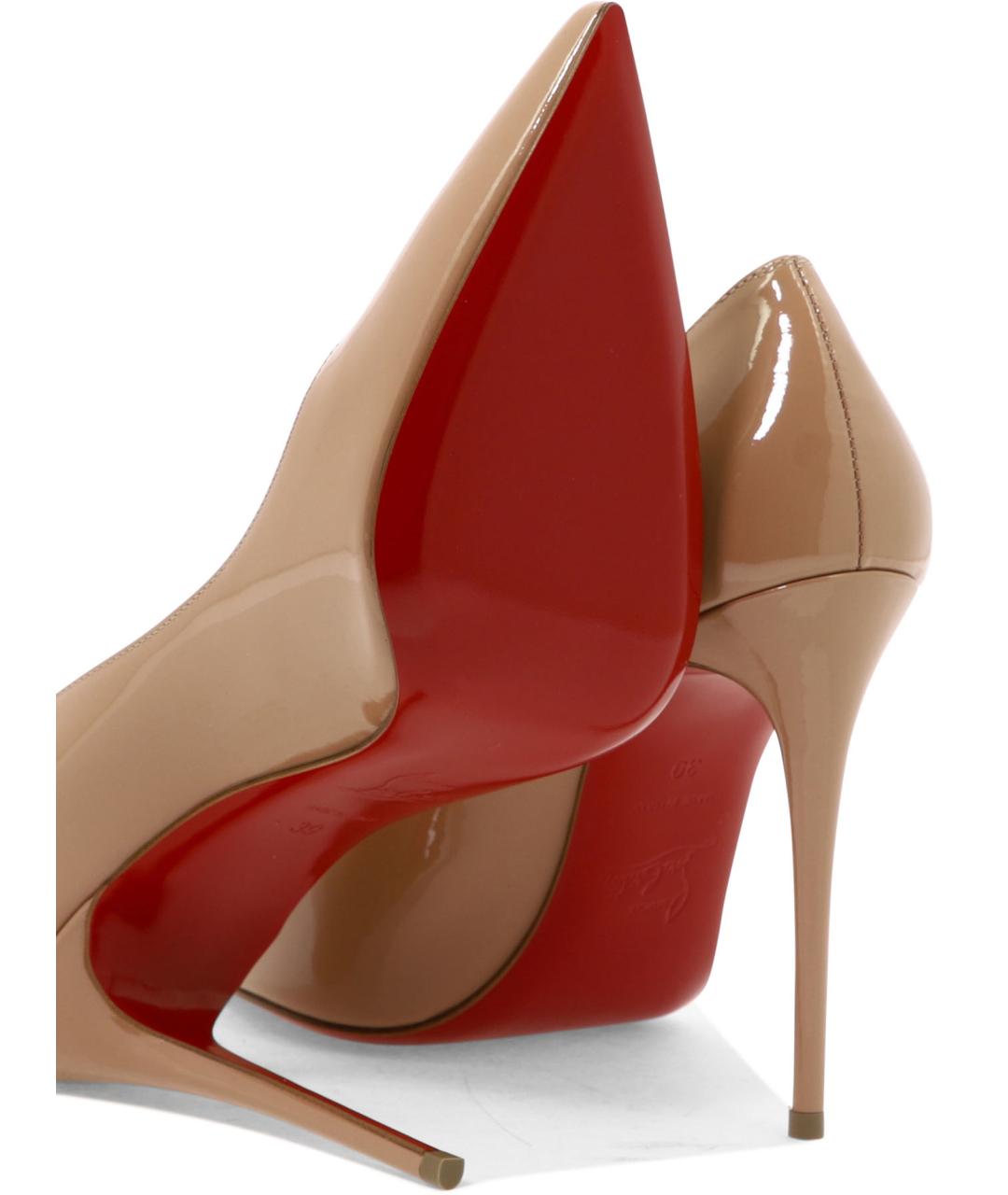 CHRISTIAN LOUBOUTIN Розовые кожаные туфли, фото 5