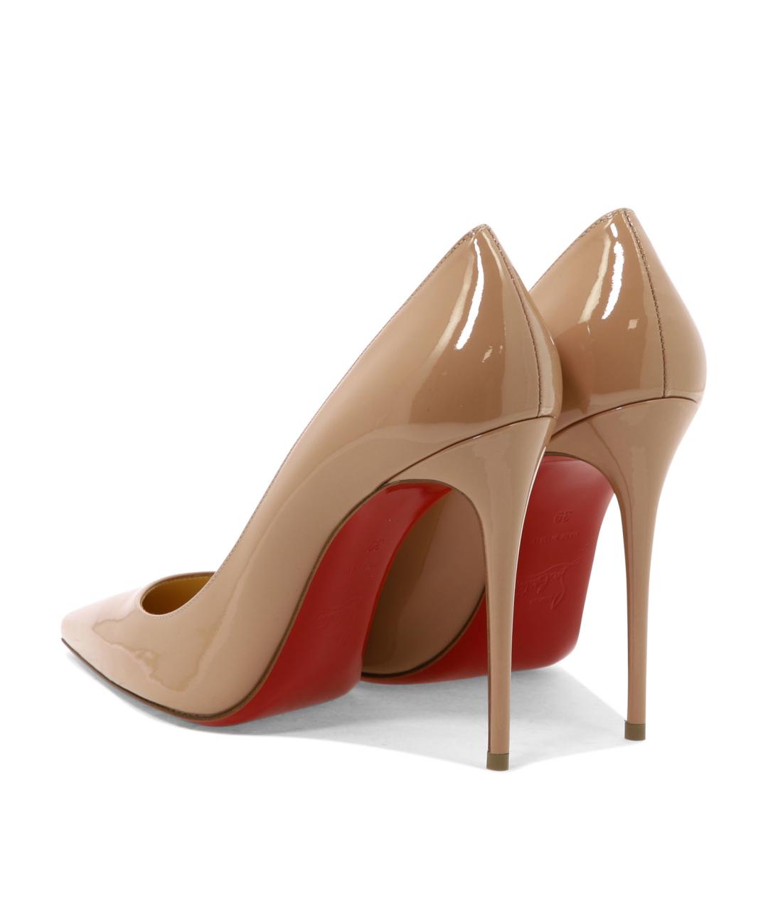 CHRISTIAN LOUBOUTIN Розовые кожаные туфли, фото 4