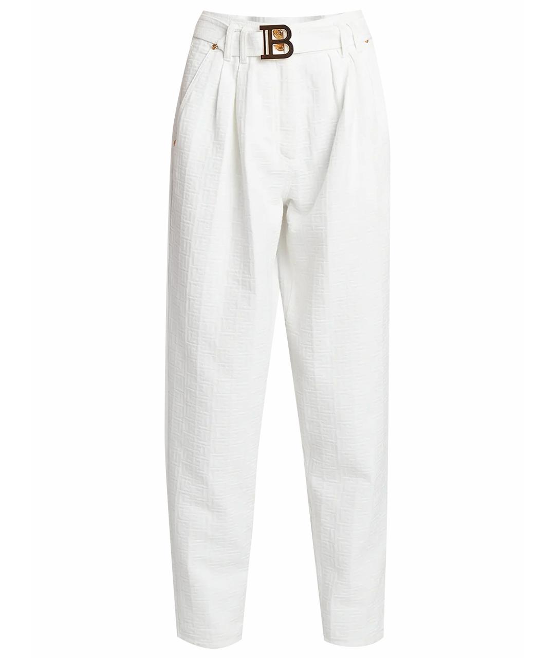 BALMAIN Белые брюки широкие, фото 1