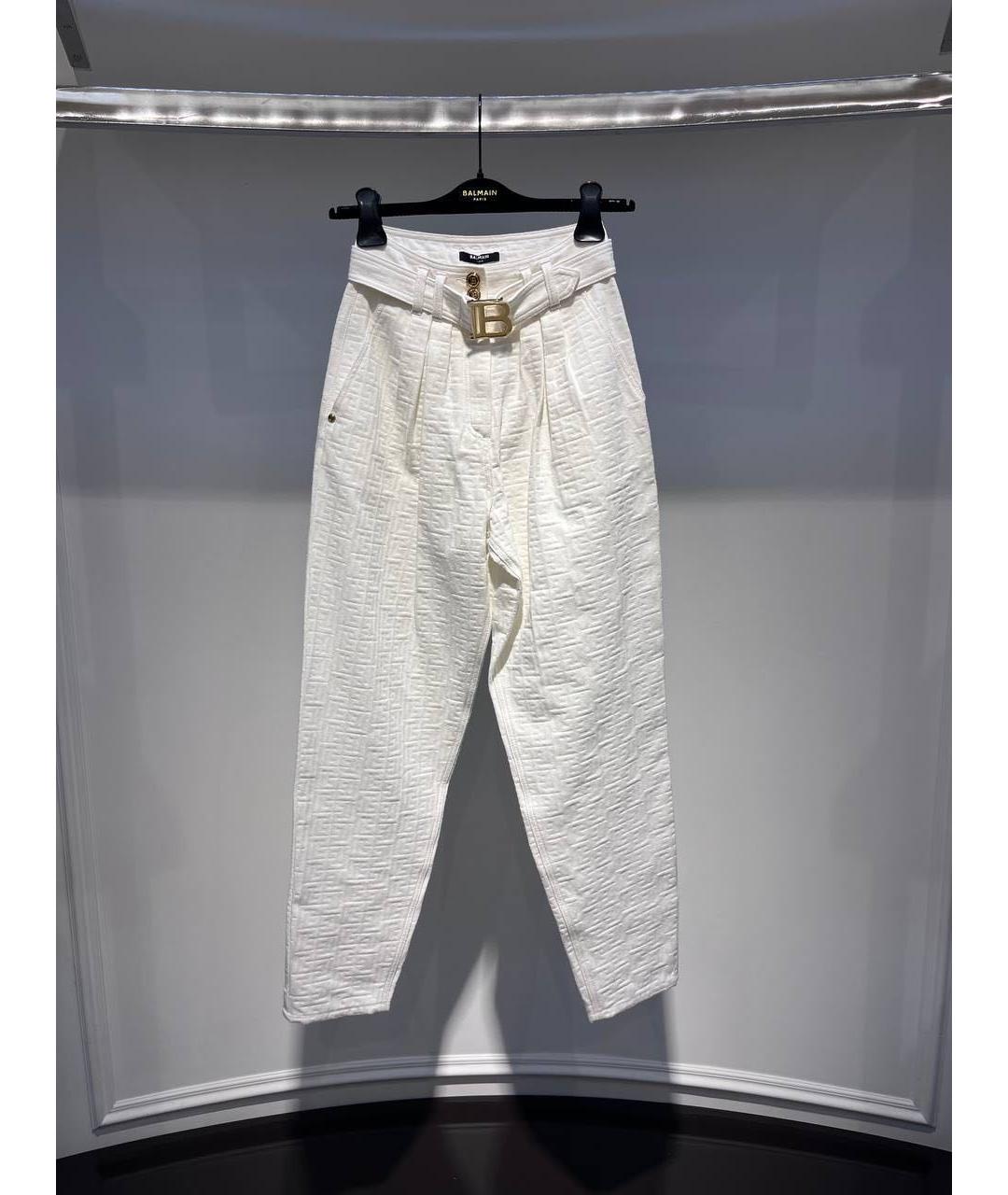 BALMAIN Белые брюки широкие, фото 3