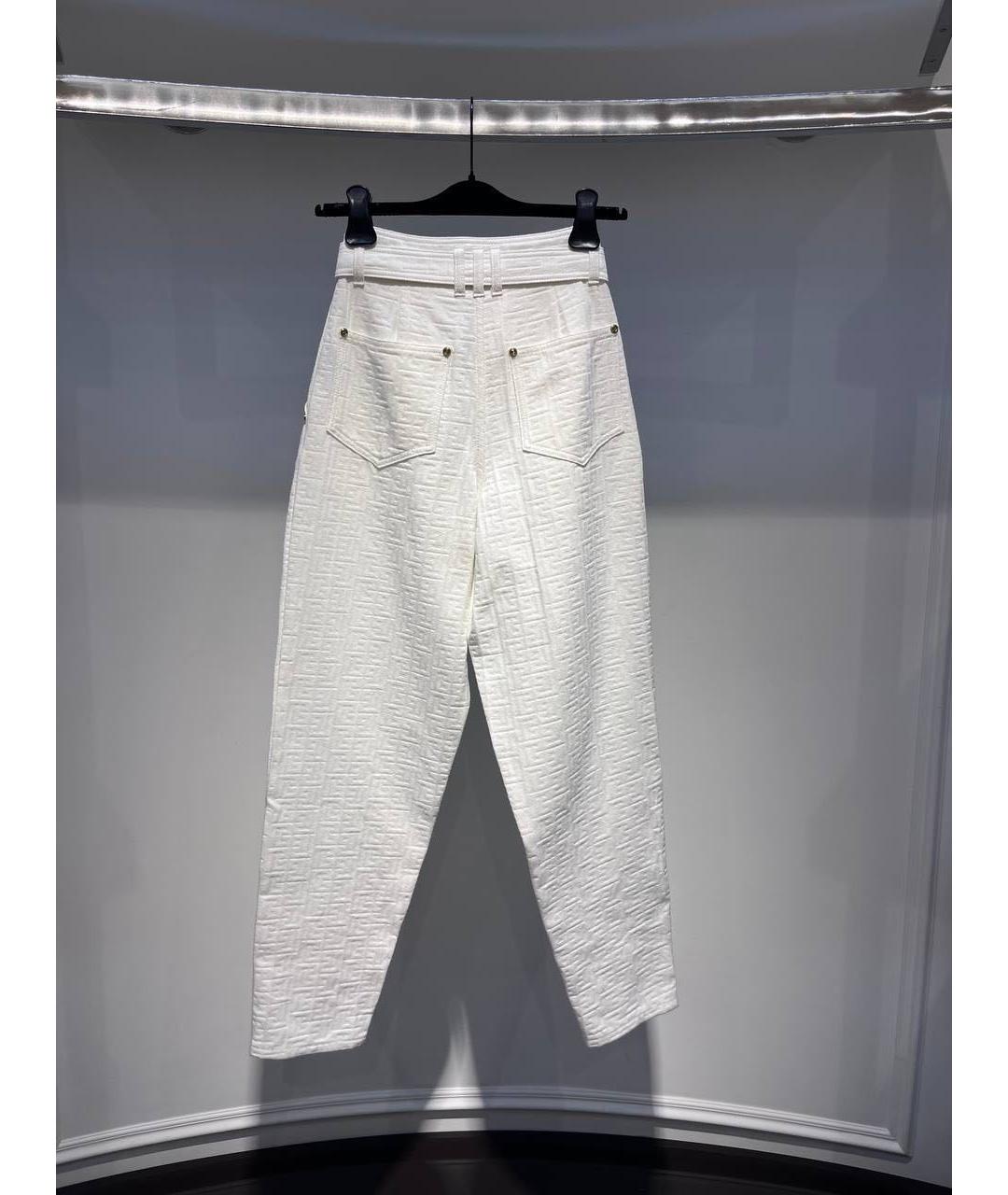 BALMAIN Белые брюки широкие, фото 2