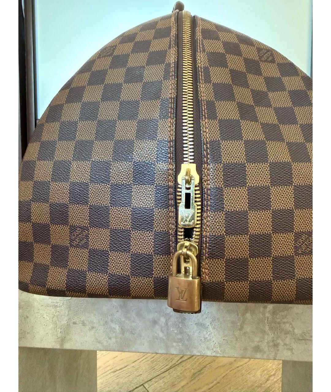 LOUIS VUITTON Коричневая дорожная/спортивная сумка, фото 7