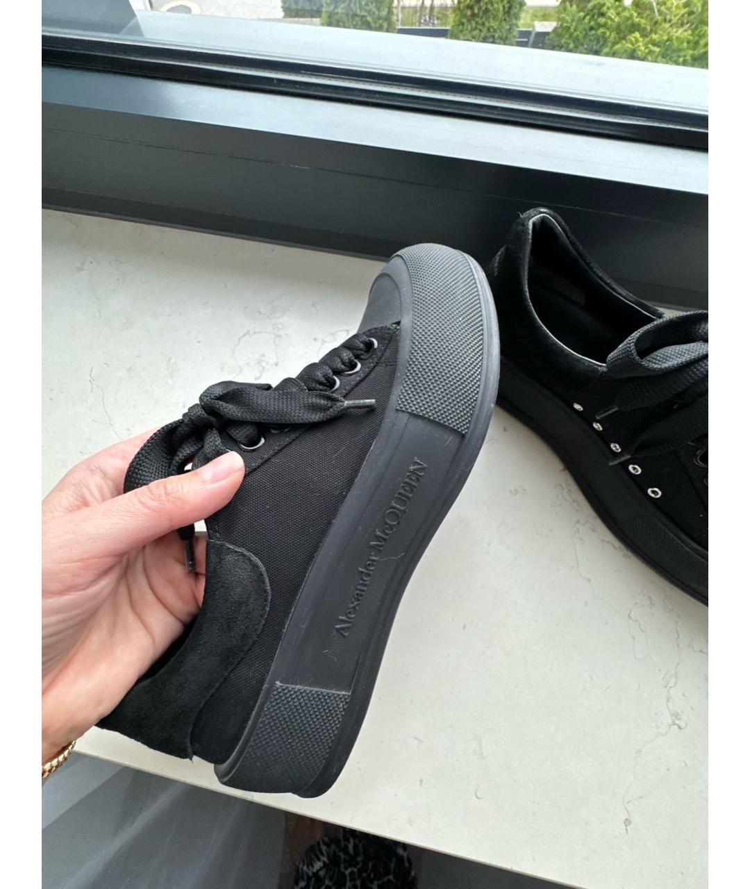 ALEXANDER MCQUEEN Черные резиновые кеды, фото 5
