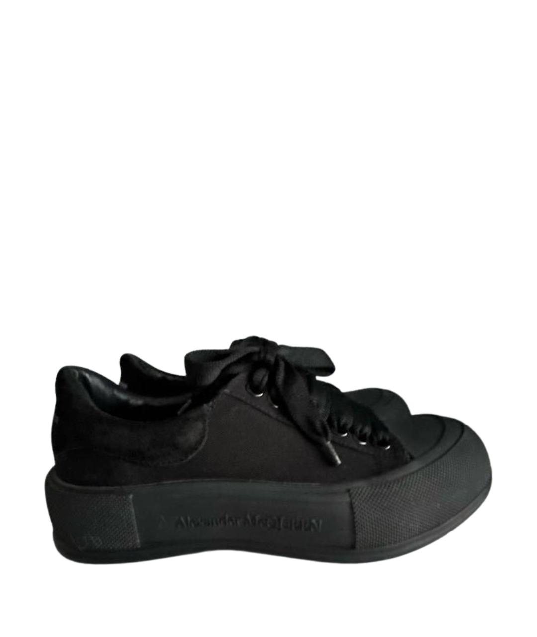 ALEXANDER MCQUEEN Черные резиновые кеды, фото 1