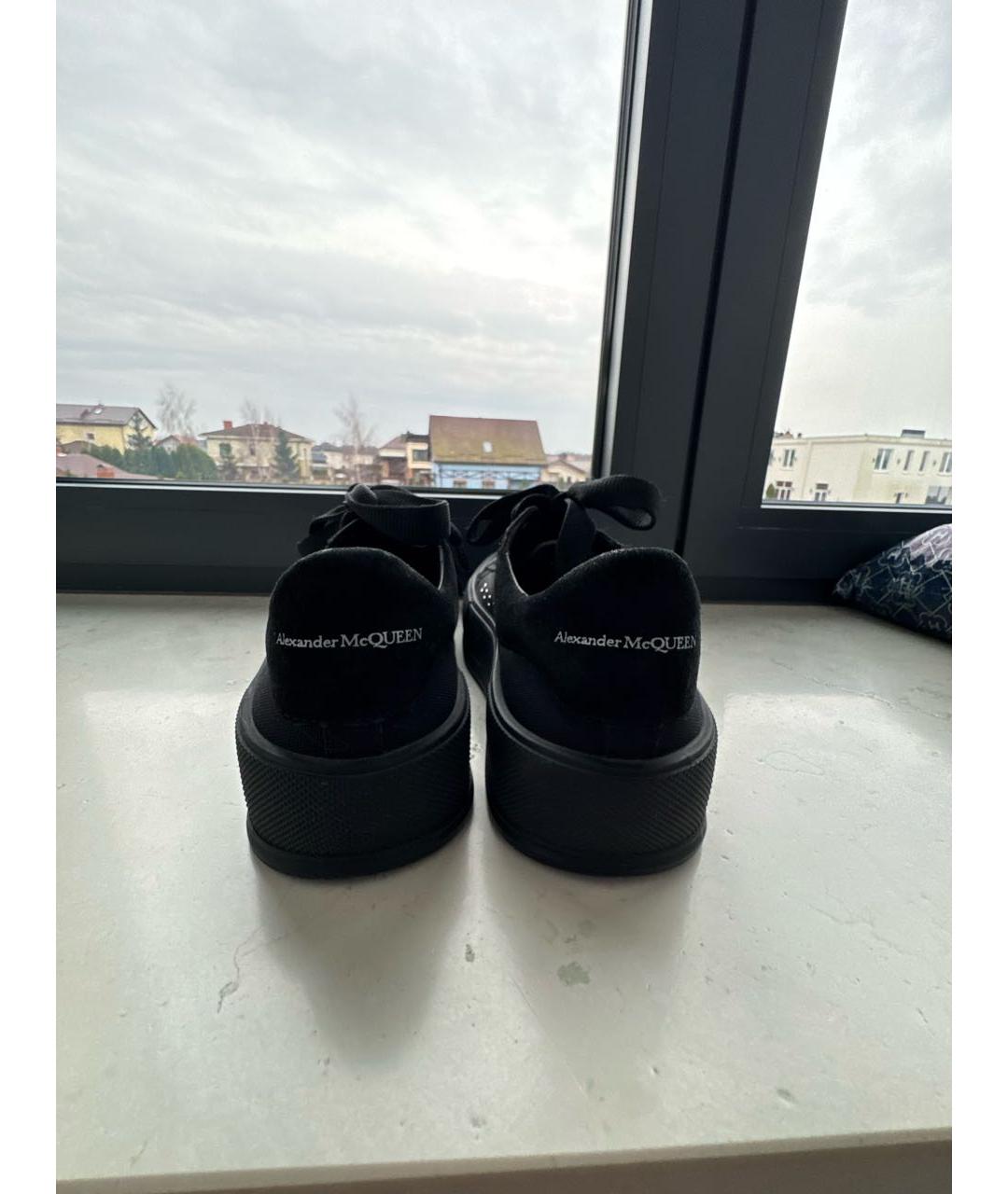 ALEXANDER MCQUEEN Черные резиновые кеды, фото 4