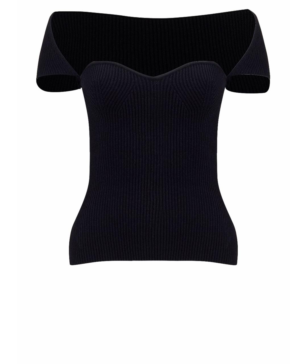 KHAITE Черная вискозная майка, фото 1