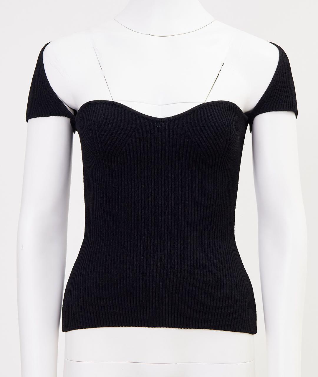 KHAITE Черная вискозная майка, фото 6