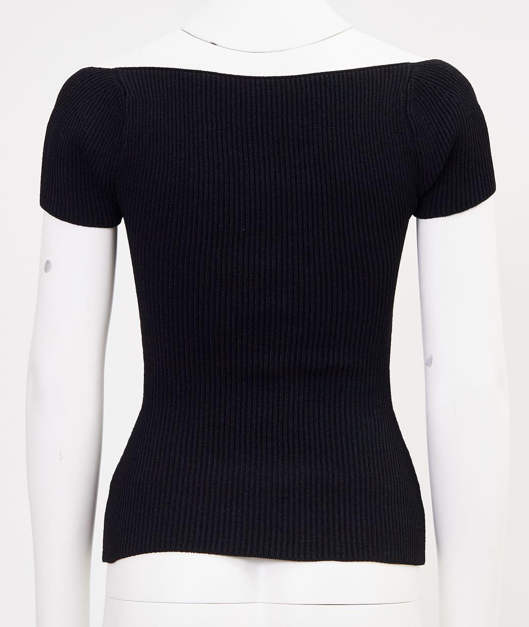 KHAITE Черная вискозная майка, фото 2