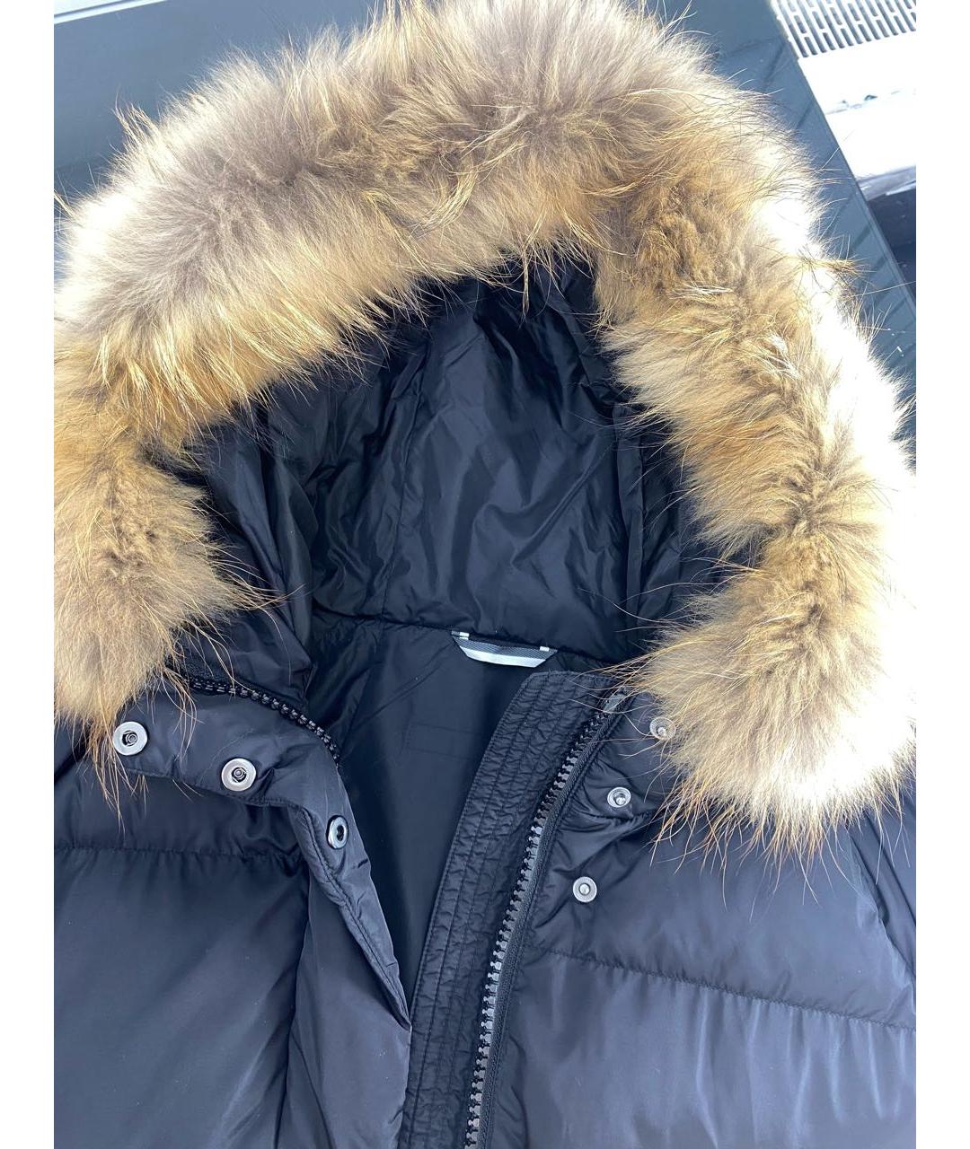 WEEKEND MAX MARA Черный полиамидовый пуховик, фото 3