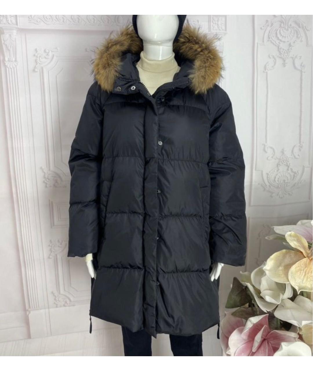 WEEKEND MAX MARA Черный полиамидовый пуховик, фото 5