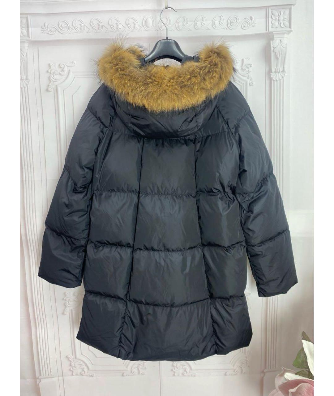 WEEKEND MAX MARA Черный полиамидовый пуховик, фото 2