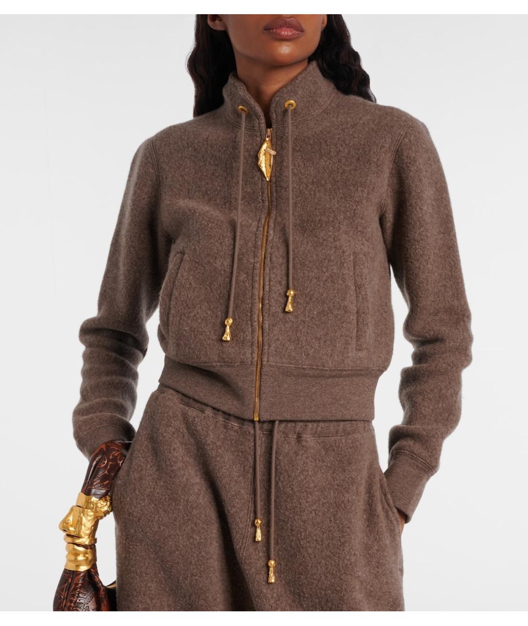 SCHIAPARELLI Коричневый шерстяной кардиган, фото 2