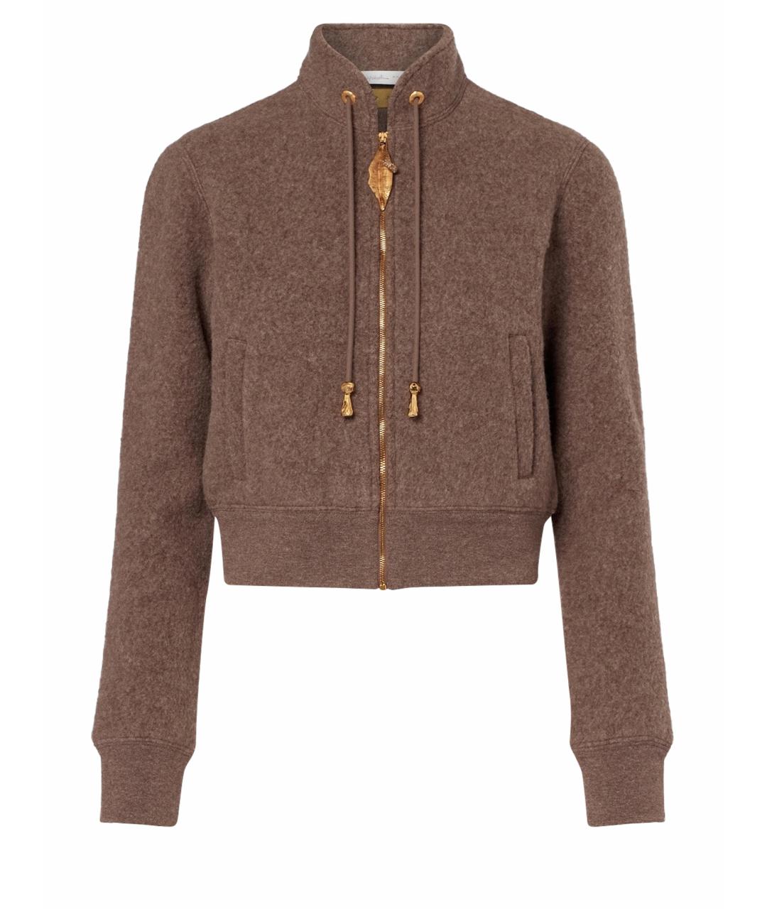 SCHIAPARELLI Коричневый шерстяной кардиган, фото 1