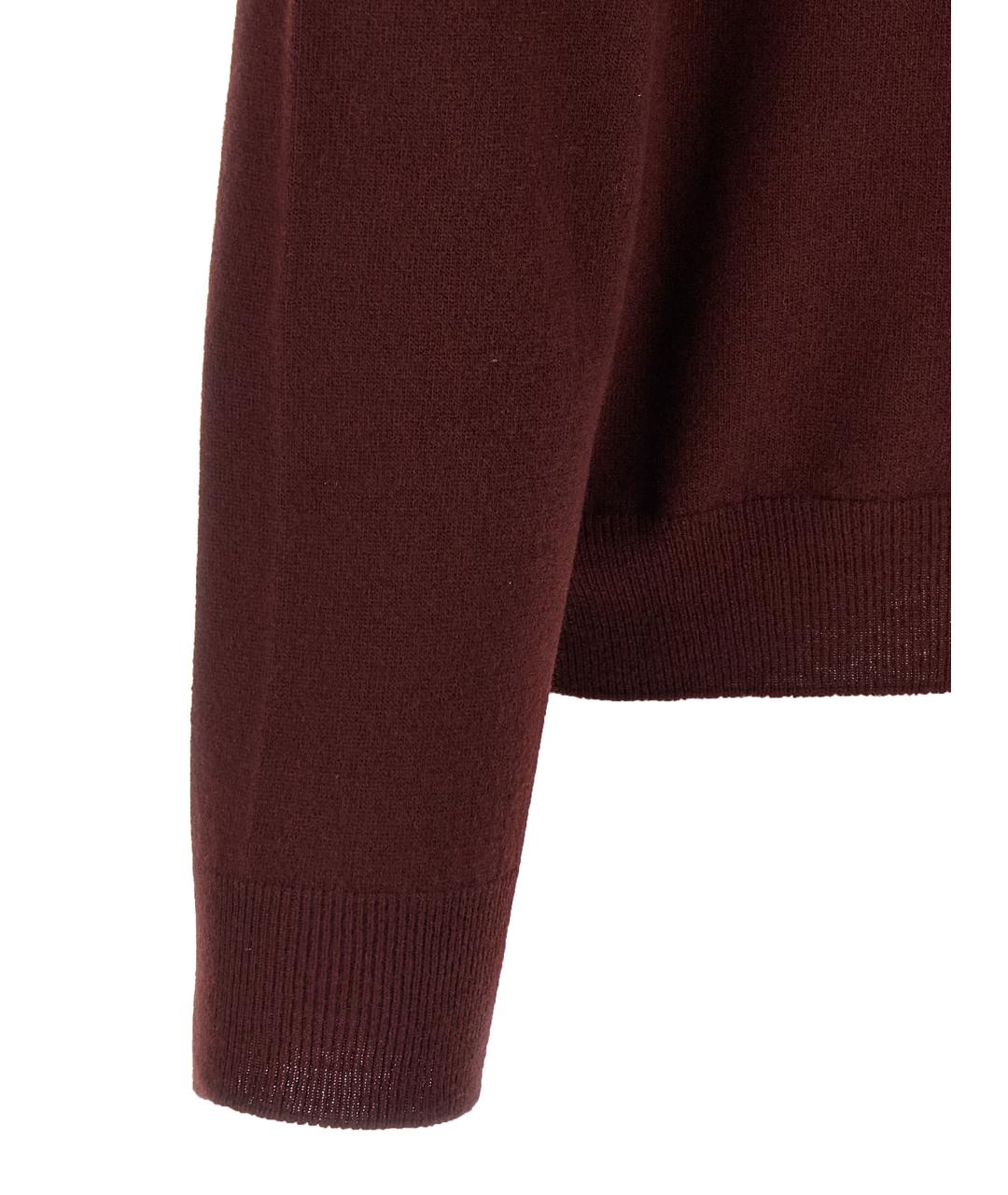 MAISON MARGIELA Бордовый шерстяной джемпер / свитер, фото 4