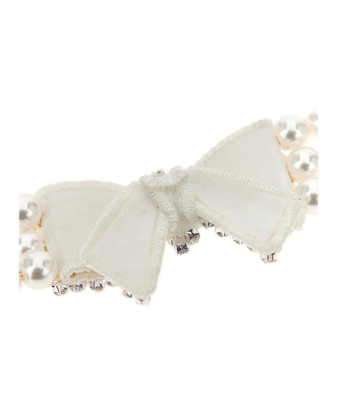 SELF-PORTRAIT Белый металлический чокер, фото 3