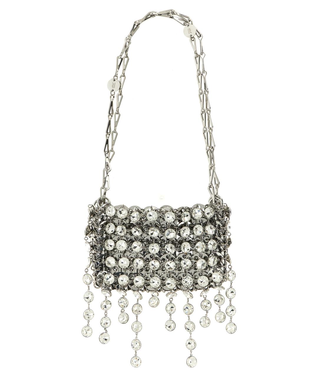 PACO RABANNE Серебряная сумка через плечо, фото 1