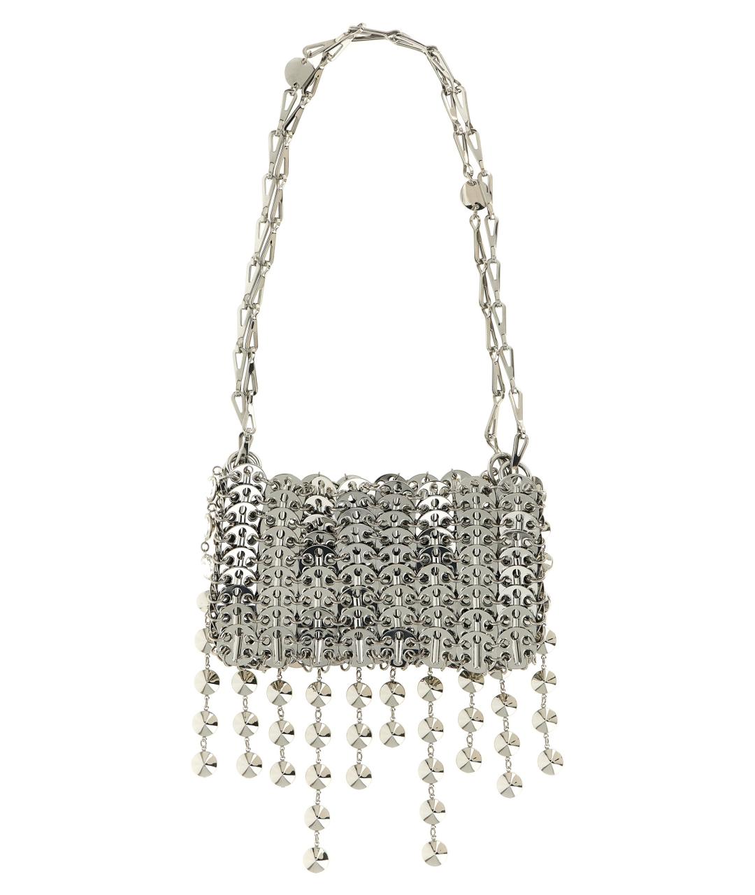 PACO RABANNE Серебряная сумка через плечо, фото 2