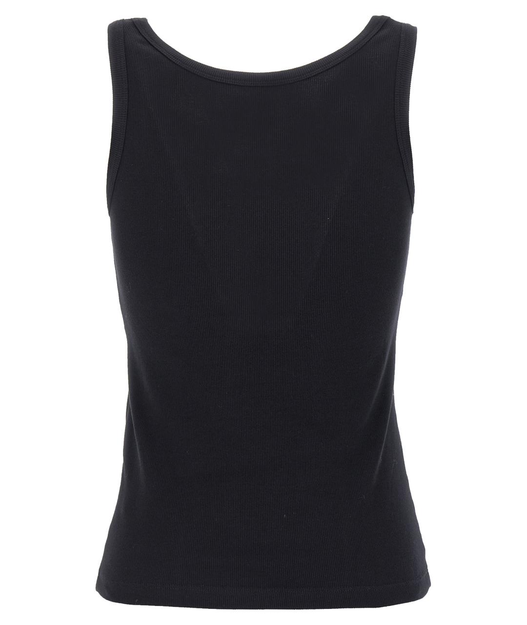 VERSACE Черная хлопковая майка, фото 2