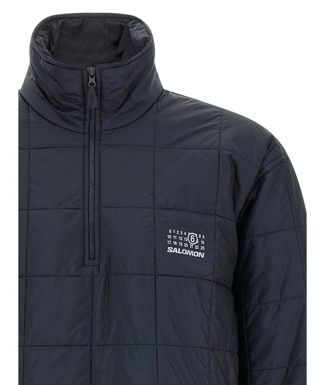 MM6 MAISON MARGIELA Черная полиамидовая куртка, фото 3