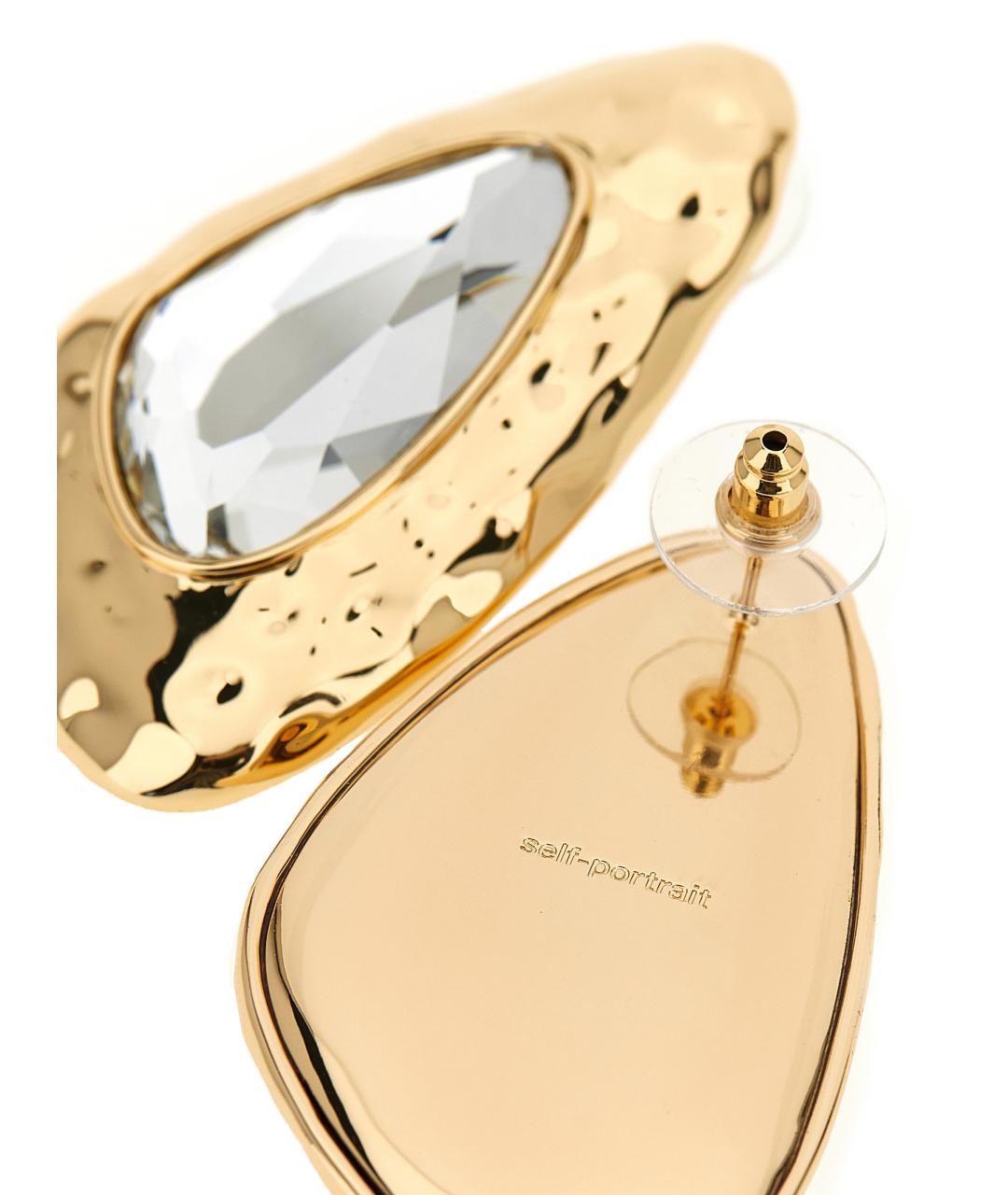 SELF-PORTRAIT Золотые металлические серьги, фото 3