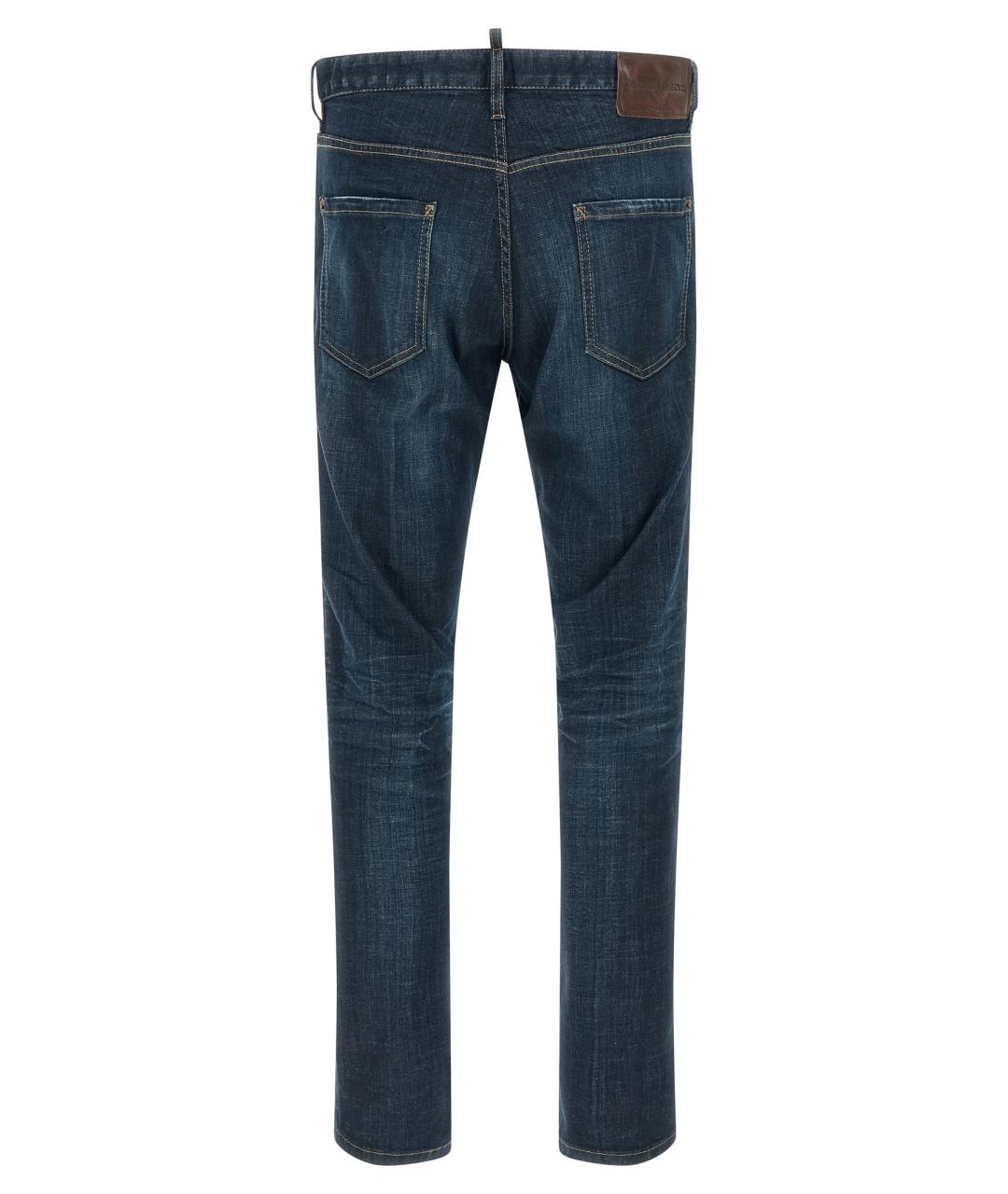 DSQUARED2 Синие хлопковые джинсы скинни, фото 2