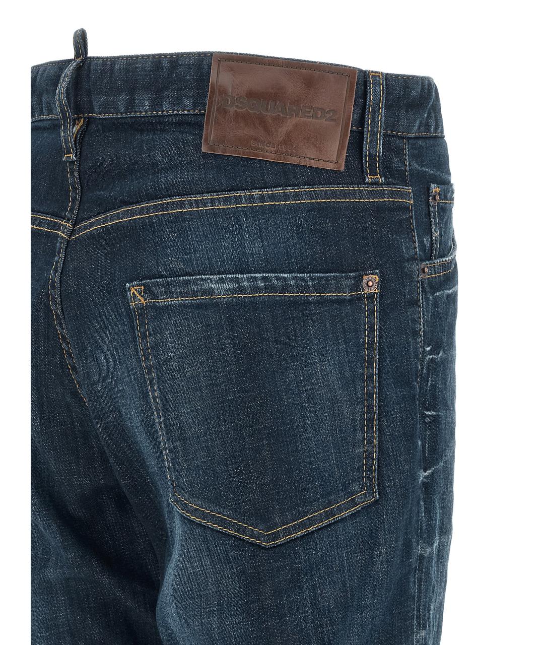 DSQUARED2 Синие хлопковые джинсы скинни, фото 4