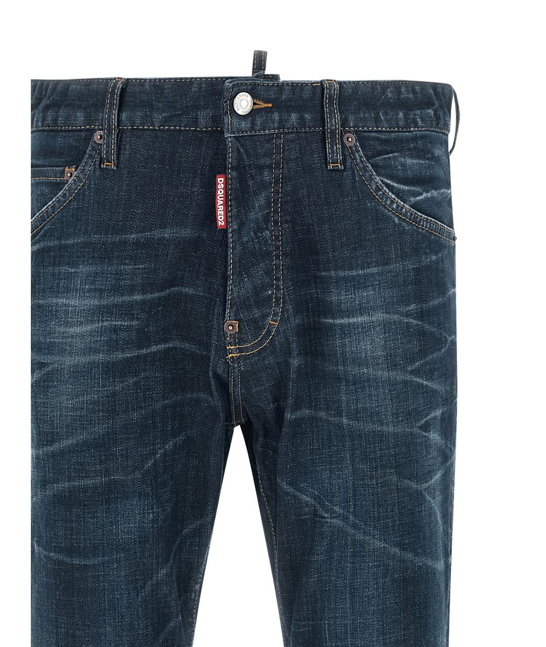 DSQUARED2 Синие хлопковые джинсы скинни, фото 3