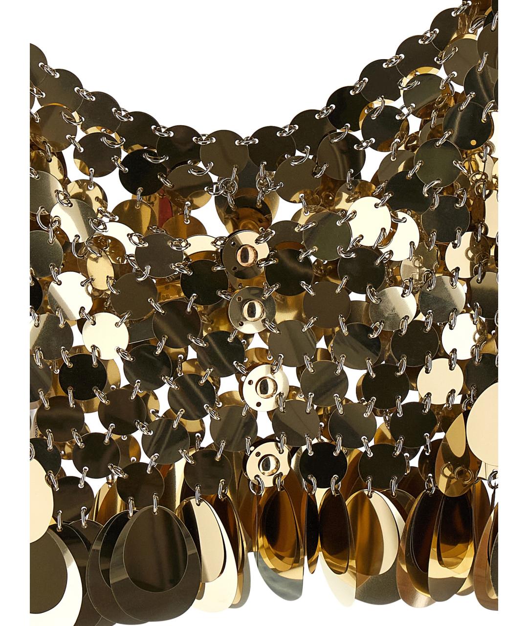 PACO RABANNE Золотая майка, фото 4