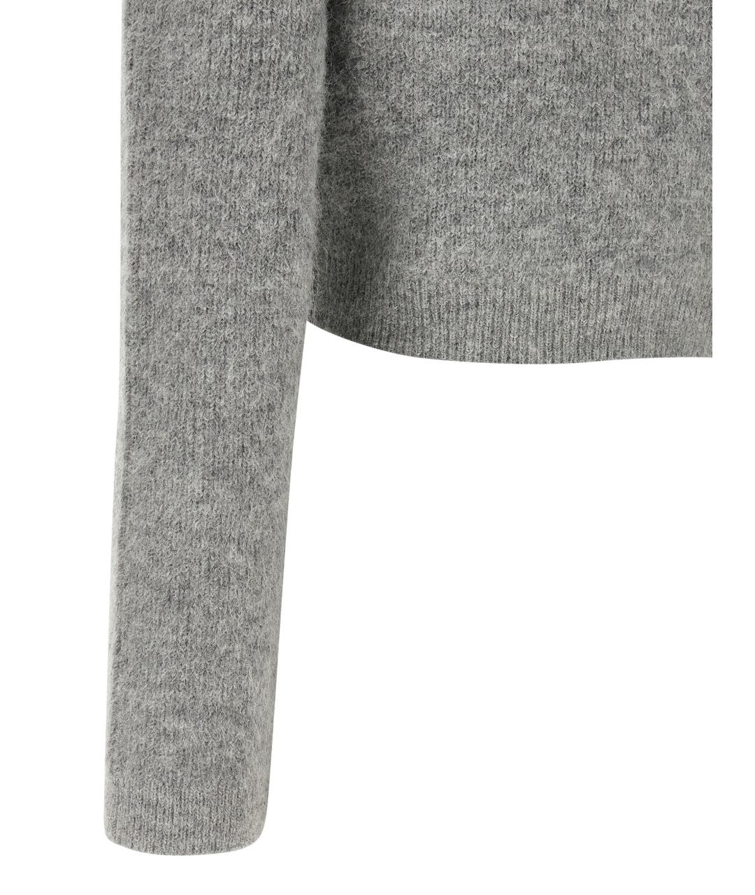 SELF-PORTRAIT Серый шерстяной кардиган, фото 4
